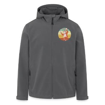 Orang Utan - Recycelte Männer Softshell-Jacke von Stanley/Stella - Anthrazit - Vorne - AI Model Male 185 light (185cm)