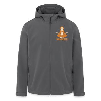Orang Utan - Recycelte Männer Softshell-Jacke von Stanley/Stella - Anthrazit - Vorne - AI Model Male 185 light (185cm)