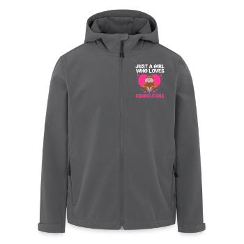 Orang Utan - Recycelte Männer Softshell-Jacke von Stanley/Stella - Anthrazit - Vorne - AI Model Male 185 light (185cm)