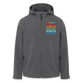 Dressur Dressurpferd Dressurreiter - Recycelte Männer Softshell-Jacke von Stanley/Stella - Anthrazit - Vorne - AI Model Male 185 light (185cm)