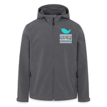 Narwal - Recycelte Männer Softshell-Jacke von Stanley/Stella - Anthrazit - Vorne - AI Model Male 185 light (185cm)
