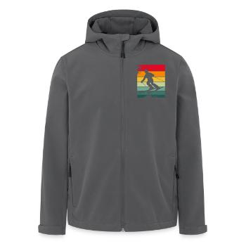 Ski Skiurlaub - Recycelte Männer Softshell-Jacke von Stanley/Stella - Anthrazit - Vorne - AI Model Male 185 light (185cm)
