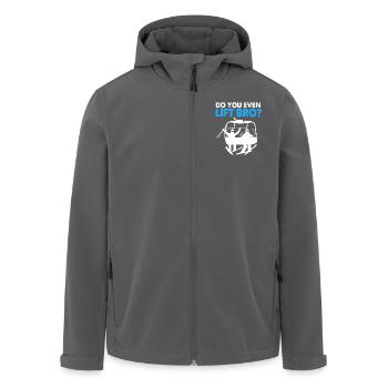 Ski Skiurlaub - Recycelte Männer Softshell-Jacke von Stanley/Stella - Anthrazit - Vorne - AI Model Male 185 light (185cm)