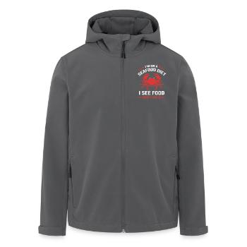 Krabbe - Recycelte Männer Softshell-Jacke von Stanley/Stella - Anthrazit - Vorne - AI Model Male 185 light (185cm)