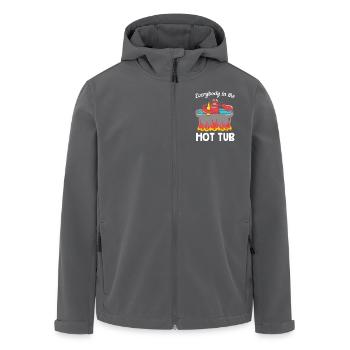 Krabbe - Recycelte Männer Softshell-Jacke von Stanley/Stella - Anthrazit - Vorne - AI Model Male 185 light (185cm)