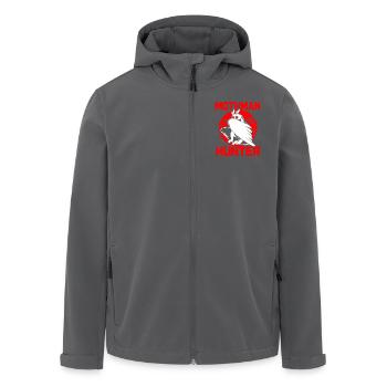 Mottenmann - Recycelte Männer Softshell-Jacke von Stanley/Stella - Anthrazit - Vorne - AI Model Male 185 light (185cm)