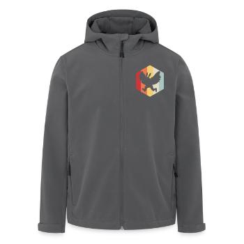 Mottenmann - Recycelte Männer Softshell-Jacke von Stanley/Stella - Anthrazit - Vorne - AI Model Male 185 light (185cm)