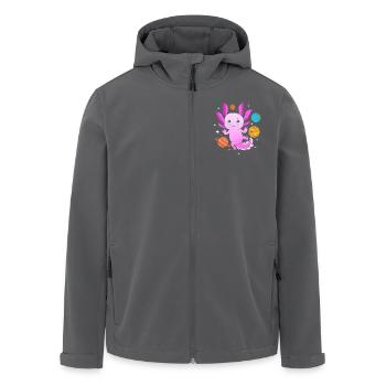 Pastell Gothic - Recycelte Männer Softshell-Jacke von Stanley/Stella - Anthrazit - Vorne - AI Model Male 185 light (185cm)