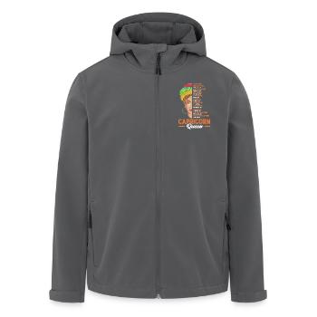 Sternzeichen Steinbock - Recycelte Männer Softshell-Jacke von Stanley/Stella - Anthrazit - Vorne - AI Model Male 185 light (185cm)