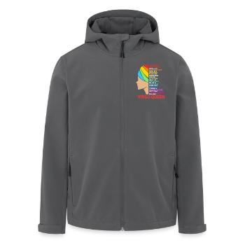 Sternzeichen Jungfrau - Recycelte Männer Softshell-Jacke von Stanley/Stella - Anthrazit - Vorne - AI Model Male 185 light (185cm)