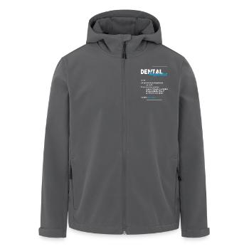 Zahnhygieniker Dental Zahnarzt - Recycelte Männer Softshell-Jacke von Stanley/Stella - Anthrazit - Vorne - AI Model Male 185 light (185cm)