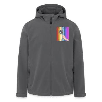 Detektiv - Recycelte Männer Softshell-Jacke von Stanley/Stella - Anthrazit - Vorne - AI Model Male 185 light (185cm)