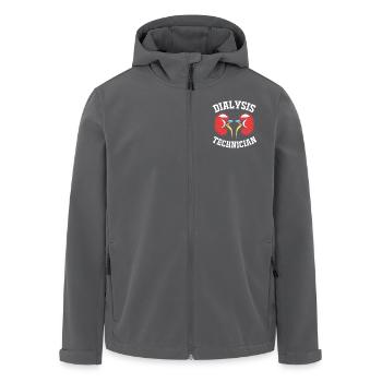 Dialyse-Techniker - Recycelte Männer Softshell-Jacke von Stanley/Stella - Anthrazit - Vorne - AI Model Male 185 light (185cm)