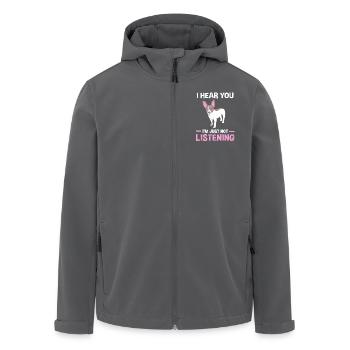 Rat Terrier - Recycelte Männer Softshell-Jacke von Stanley/Stella - Anthrazit - Vorne - AI Model Male 185 light (185cm)