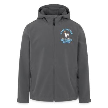 Rat Terrier - Recycelte Männer Softshell-Jacke von Stanley/Stella - Anthrazit - Vorne - AI Model Male 185 light (185cm)