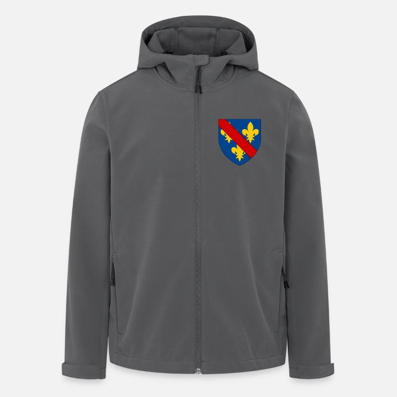 Blason du Bourbonnais - Veste softshell homme en polyester recyclé Stanley/Stella - charbon