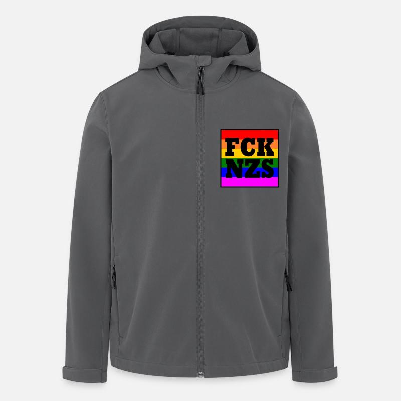 Fck afd - Recycelte Männer Softshell-Jacke von Stanley/Stella - Anthrazit