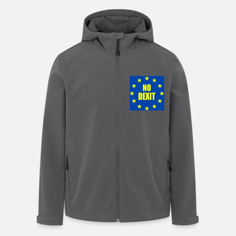 No dexit - Recycelte Männer Softshell-Jacke von Stanley/Stella - Anthrazit