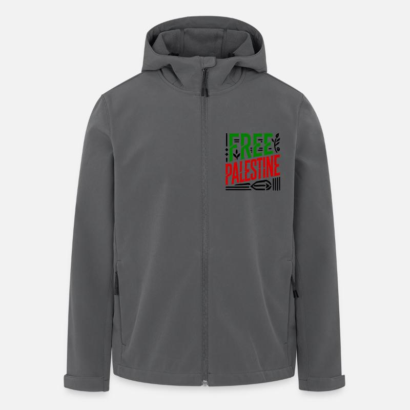 Free palestine - Men’s Recycled Softshell Jacket by Stanley/Stella - anthracite