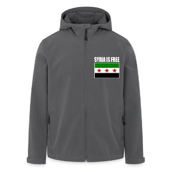 syrien flagge - Recycelte Männer Softshell-Jacke von Stanley/Stella - Anthrazit - Vorne - AI Model Male 185 light (185cm)