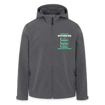 Bevor Sie mich stören Lustige Checkliste für den technischen Support - Recycelte Männer Softshell-Jacke von Stanley/Stella - Anthrazit - Vorne - AI Model Male 185 light (185cm)