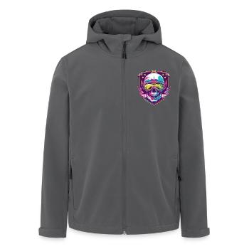 Ski Skibrille Totenkopf - Recycelte Männer Softshell-Jacke von Stanley/Stella - Anthrazit - Vorne - AI Model Male 185 light (185cm)