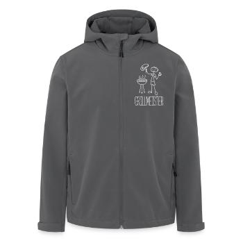 Grillmeister Grillen - Recycelte Männer Softshell-Jacke von Stanley/Stella - Anthrazit - Vorne - AI Model Male 185 light (185cm)