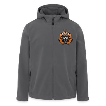 Tiger Muskeln Bodybuilding - Recycelte Männer Softshell-Jacke von Stanley/Stella - Anthrazit - Vorne - AI Model Male 185 light (185cm)