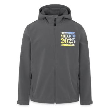 Mexiko 2025 - Recycelte Männer Softshell-Jacke von Stanley/Stella - Anthrazit - Vorne - AI Model Male 185 light (185cm)