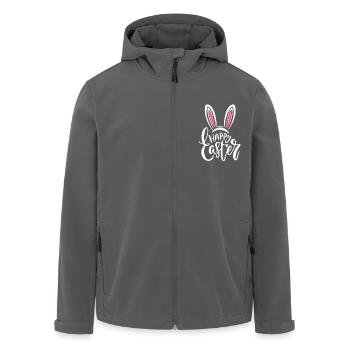 Happy Easter - Osterhase - Osterei - Geschenk - Recycelte Männer Softshell-Jacke von Stanley/Stella - Anthrazit - Vorne - AI Model Male 185 light (185cm)