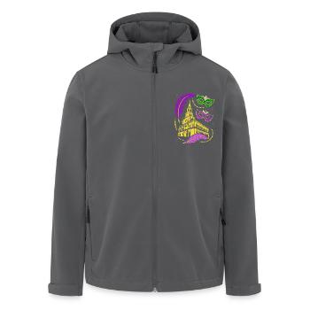 Mardi Gras - Karneval - Maske - Geschenk - Recycelte Männer Softshell-Jacke von Stanley/Stella - Anthrazit - Vorne - AI Model Male 185 light (185cm)