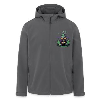 Creepy Easter - Osterhase - Osterei - Geschenk - Recycelte Männer Softshell-Jacke von Stanley/Stella - Anthrazit - Vorne - AI Model Male 185 light (185cm)