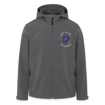 Lost in the Cosmos - Astronaut - Weltall - Recycelte Männer Softshell-Jacke von Stanley/Stella - Anthrazit - Vorne - AI Model Male 185 light (185cm)