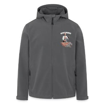Merz - Brandmaurer - Brandmauer gegen rechts - Recycelte Männer Softshell-Jacke von Stanley/Stella - Anthrazit - Vorne - AI Model Male 185 light (185cm)