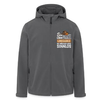 Ein Leben ohne Linedance ist möglich aber sinnlos - Recycelte Männer Softshell-Jacke von Stanley/Stella - Anthrazit - Vorne - AI Model Male 185 light (185cm)