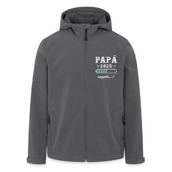 Papa 2025 Loading Geschenk Zukunft Vater - Recycelte Männer Softshell-Jacke von Stanley/Stella - Anthrazit - Vorne - AI Model Male 185 light (185cm)