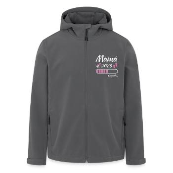 Werdende Mutter 2026 Loading - Recycelte Männer Softshell-Jacke von Stanley/Stella - Anthrazit - Vorne - AI Model Male 185 light (185cm)