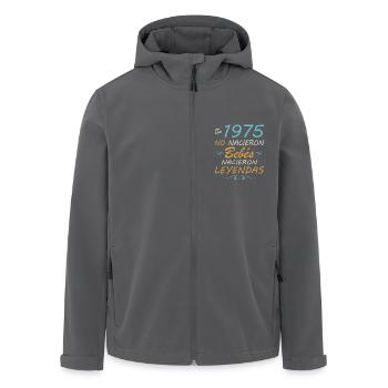 1975 wurden sie noch nicht geboren - Recycelte Männer Softshell-Jacke von Stanley/Stella - Anthrazit - Vorne - AI Model Male 185 light (185cm)