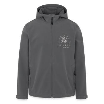 Pilates Club Studio Sonntagskurse - Recycelte Männer Softshell-Jacke von Stanley/Stella - Anthrazit - Vorne - AI Model Male 185 light (185cm)