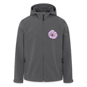 Blume pastell Blume Blumen pastell Blumen flieder - Recycelte Männer Softshell-Jacke von Stanley/Stella - Anthrazit - Vorne - AI Model Male 185 light (185cm)