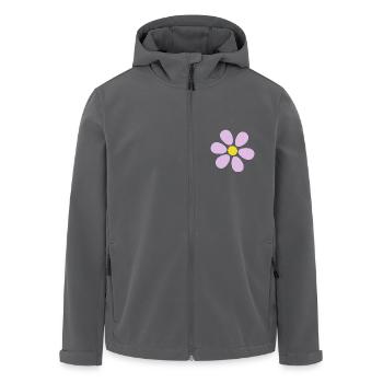 Blume pastell Blume Blumen pastell Blumen flieder - Recycelte Männer Softshell-Jacke von Stanley/Stella - Anthrazit - Vorne - AI Model Male 185 light (185cm)