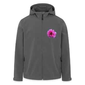 Blume rosa pinke Blume Blumen pink rosa Blumen - Recycelte Männer Softshell-Jacke von Stanley/Stella - Anthrazit - Vorne - AI Model Male 185 light (185cm)