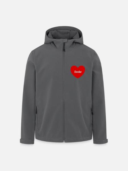 Danke Geschenk Geschenkidee - Recycelte Männer Softshell-Jacke von Stanley/Stella - Anthrazit