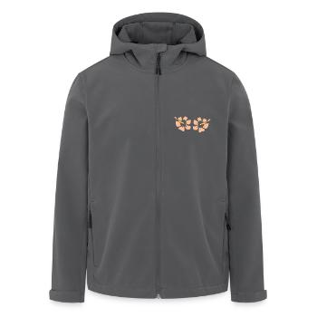 Blume pastell Blume Blumen pastell Blumen Hibiskus - Recycelte Männer Softshell-Jacke von Stanley/Stella - Anthrazit - Vorne - AI Model Male 185 light (185cm)