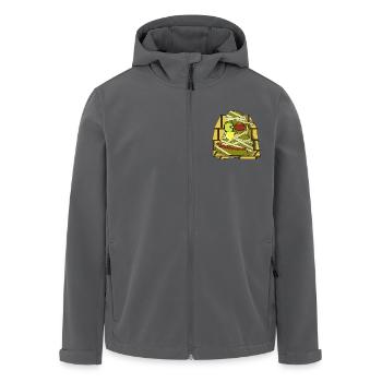 TOTE SPRACHEN - Recycelte Männer Softshell-Jacke von Stanley/Stella - Anthrazit - Vorne - AI Model Male 185 light (185cm)
