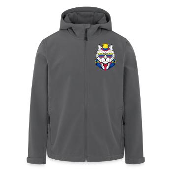 Kolumbien - Recycelte Männer Softshell-Jacke von Stanley/Stella - Anthrazit - Vorne - AI Model Male 185 light (185cm)