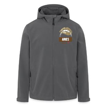 Sternzeichen Widder - Recycelte Männer Softshell-Jacke von Stanley/Stella - Anthrazit - Vorne - AI Model Male 185 light (185cm)