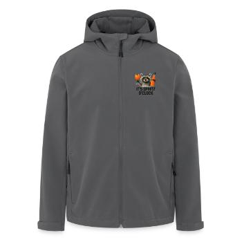 It's Spritz O'Clock Waschbär Party Geschenkidee - Recycelte Männer Softshell-Jacke von Stanley/Stella - Anthrazit - Vorne - AI Model Male 185 light (185cm)