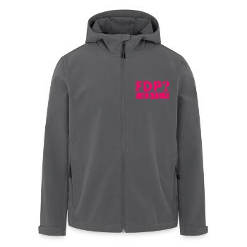 Fdp nein danke - Recycelte Männer Softshell-Jacke von Stanley/Stella - Anthrazit - Vorne - AI Model Male 185 light (185cm)