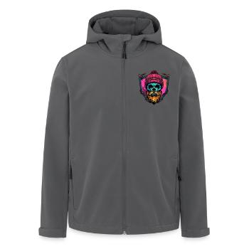 Holzfäller Skelett - Recycelte Männer Softshell-Jacke von Stanley/Stella - Anthrazit - Vorne - AI Model Male 185 light (185cm)